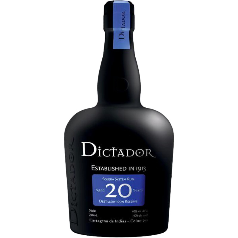 Dictador Aged Rum Solera System Destillery Icon Reserve 20 Yr 80 750 ML