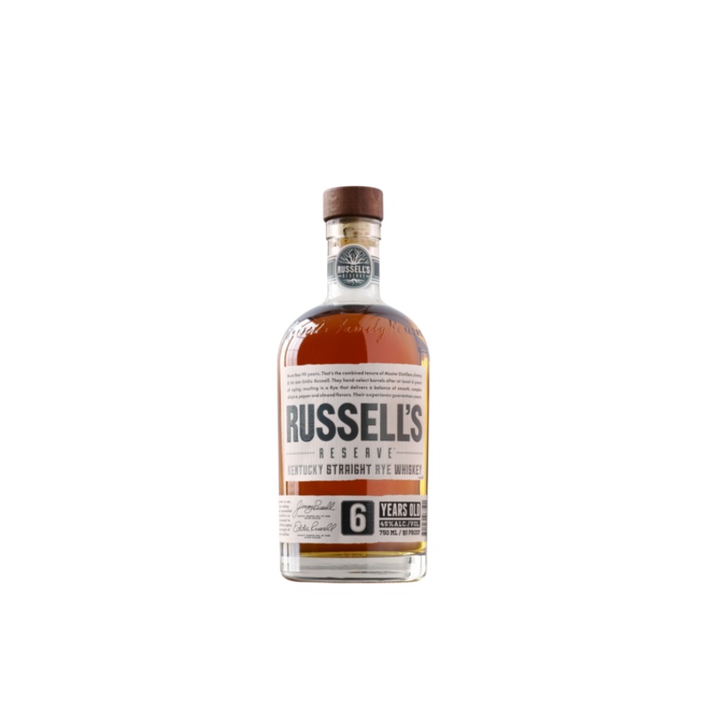 Russell'S Reserve Straight Rye Whiskey Small Batch 6 Yr 90 750 ML
