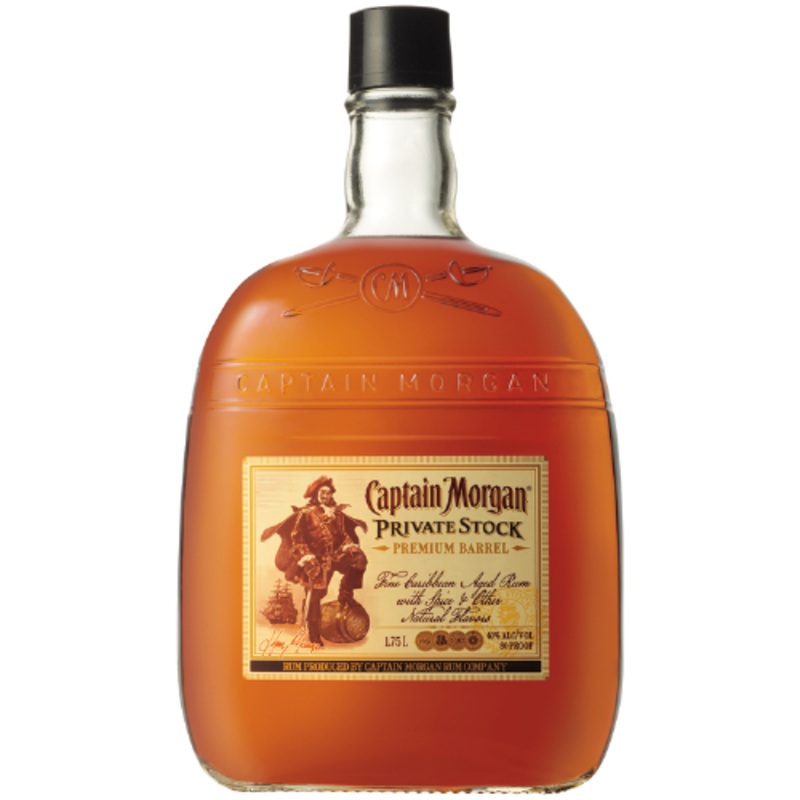 Captain Morgan Spiced Rum Private Stock 80 1.75 L