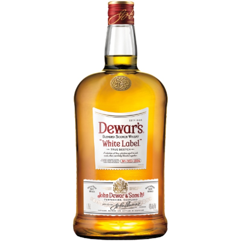 Dewar'S Blended Scotch White Label 80 1.75 L