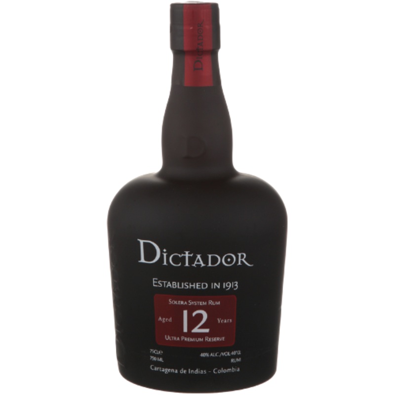 Dictador Aged Rum Solera System Ultra Premium Reserve 12 Yr 80 750 ML