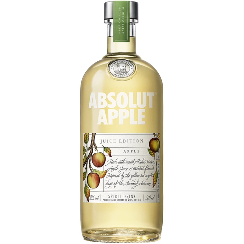 Absolut Apple Flavored Vodka Specialty Absolut Juice Apple Edition 70 1 L