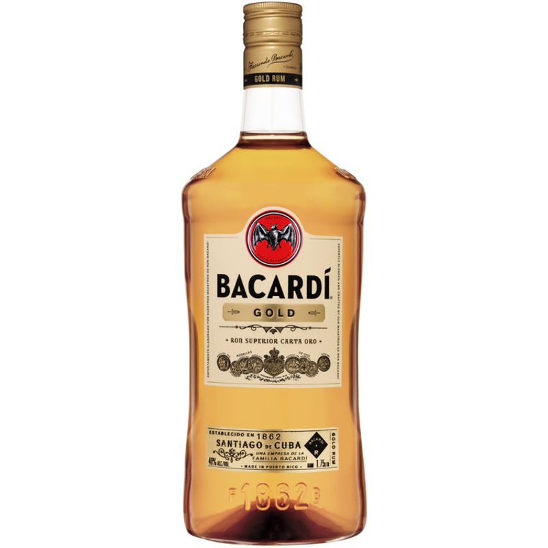Bacardi Gold Rum 80 1.75 L