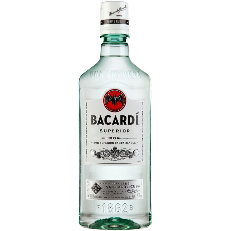 Bacardi Light Rum Superior 80 1.75 L