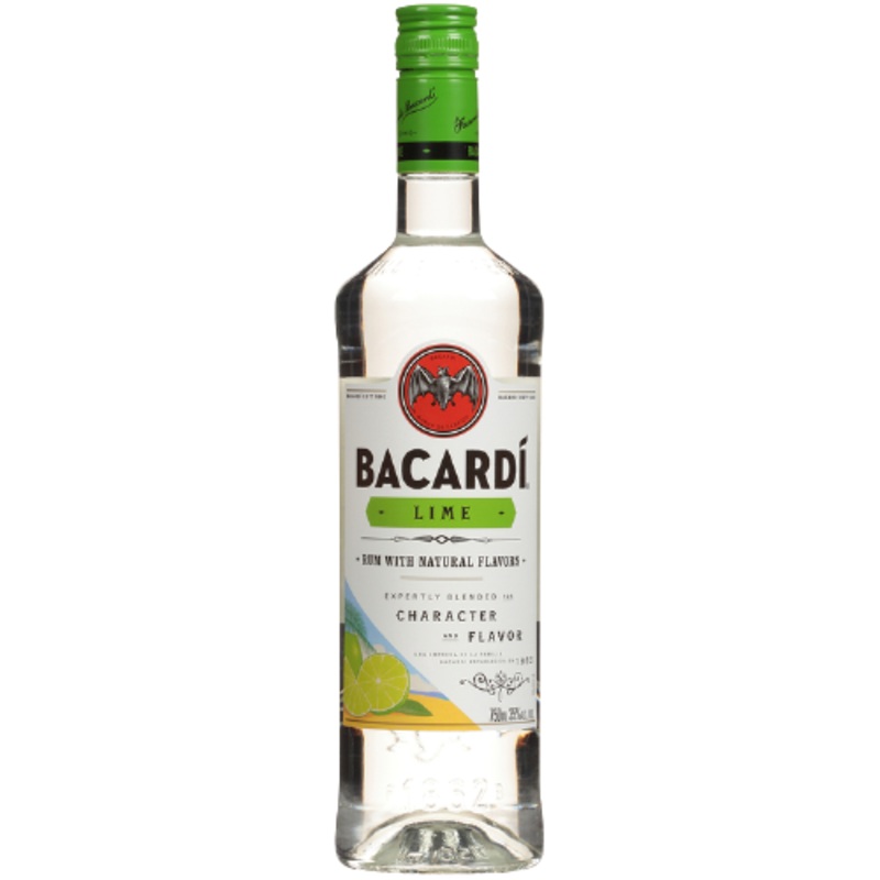 Bacardi Lime Flavored Rum 70 1.75 L