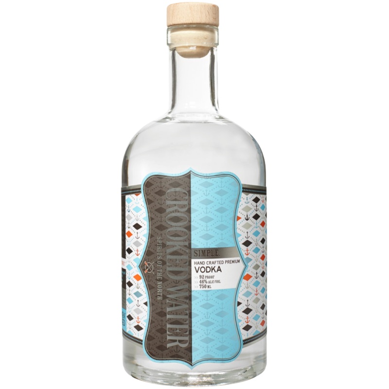Crooked Water Vodka Simple 92 750 ML