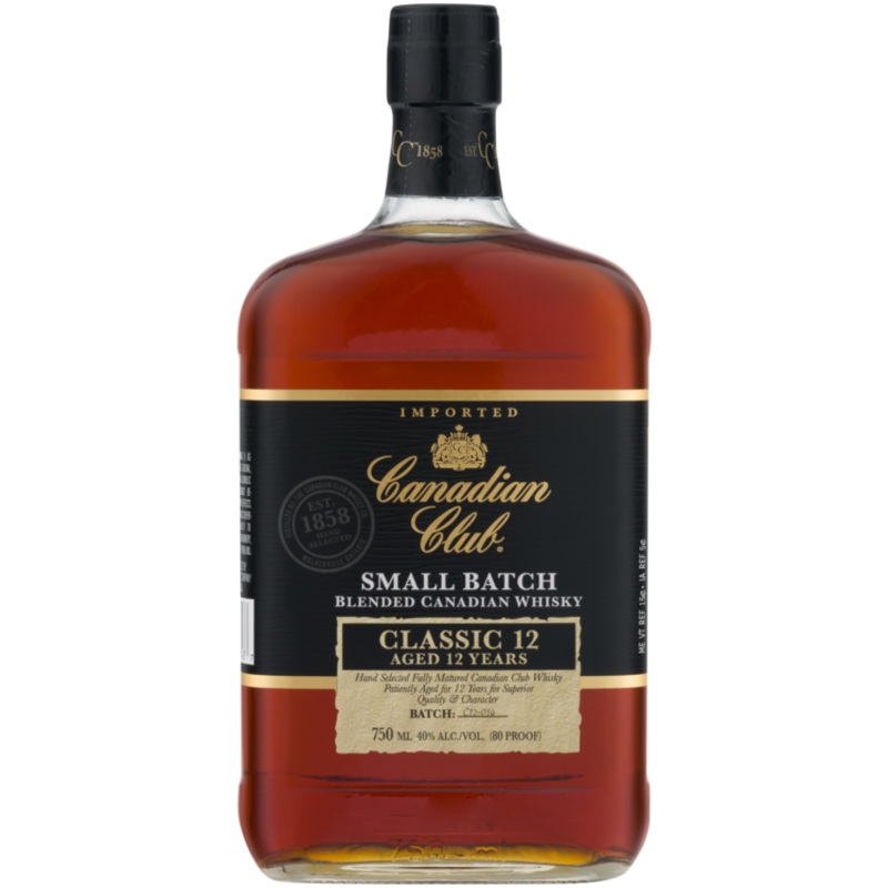 Canadian Club Canadian Whisky Small Batch Classic 12 Yr 80 750 ML