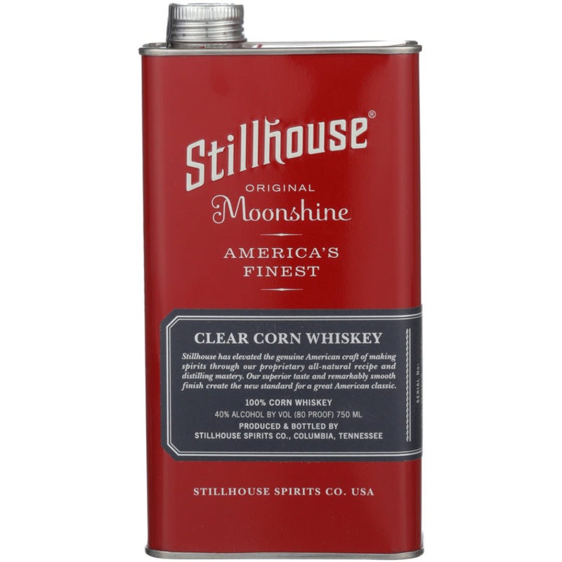 Stillhouse Clear Corn Whiskey 80 750 ML