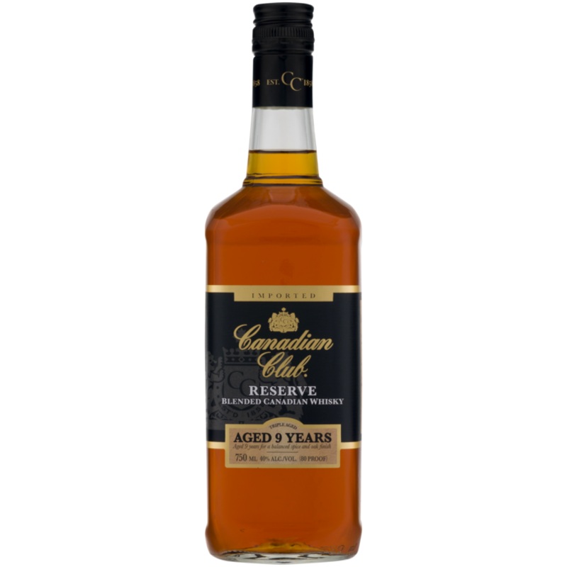 Canadian Club Canadian Whisky Reserve Triple Aged 9 Yr 80 750 ML