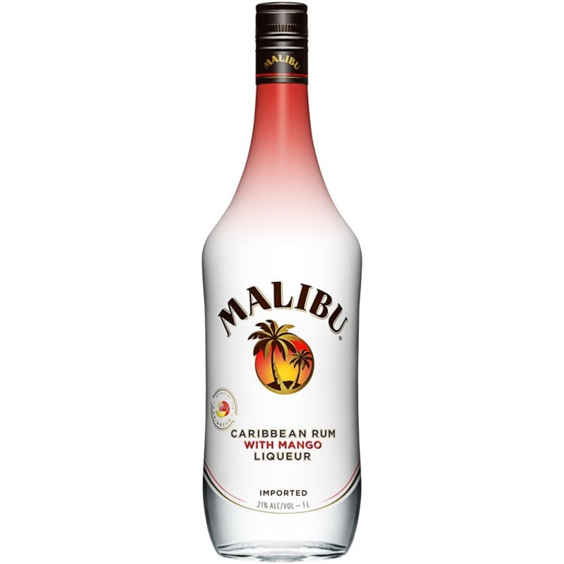 Malibu Mango Flavored Rum 42 1 L