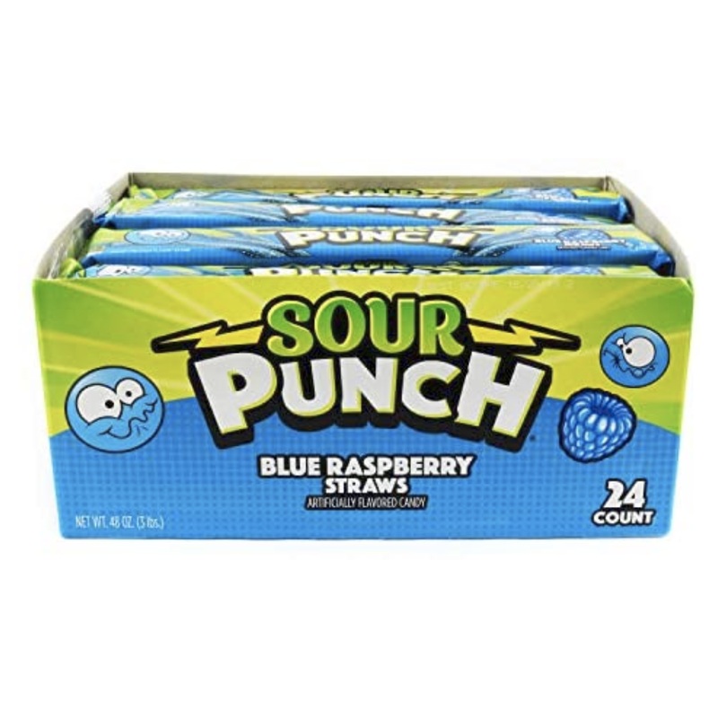 SOUR PUNCH 24/2OZ BLUE RASPBERRY