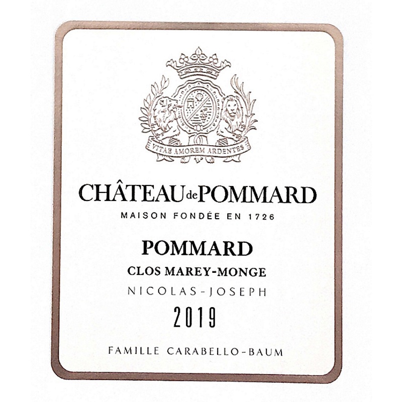CHATEAU DE POMMARD NICOLAS-JOSEPH 2019 750ML