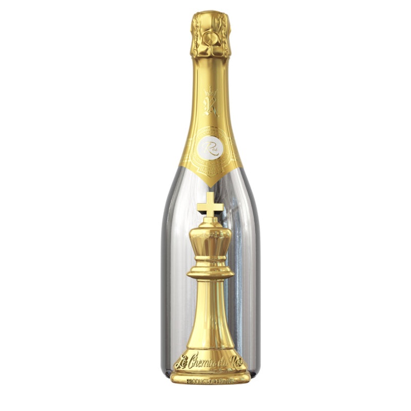 LE CHEMIN DU ROI CHAMPAGNE BRUT W/ WOODEN GIFT BOX 750ML