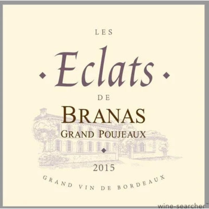 Les Eclats De Branas Moulis En Medoc 2015 750ML
