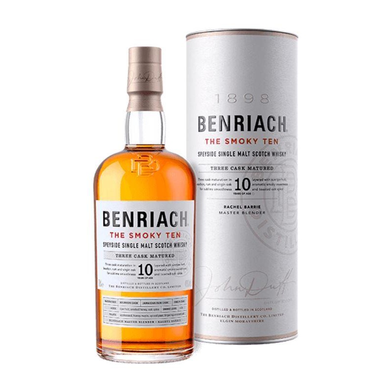 Benriach The Smoky Ten Speyside Single Malt Scotch Whisky 750mL