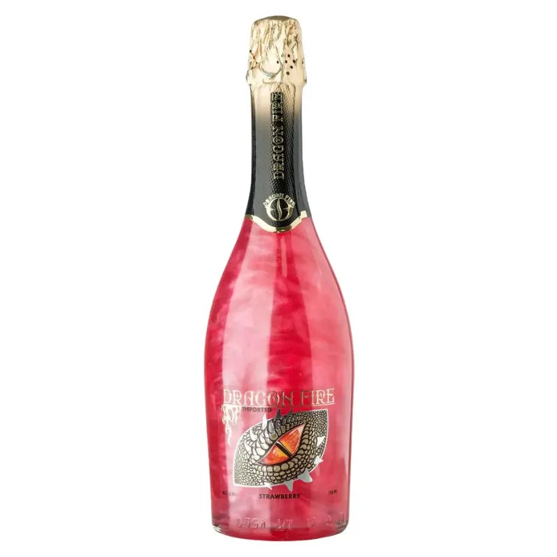 Dragon Fire Strawberry Sparkling Wine 750mL