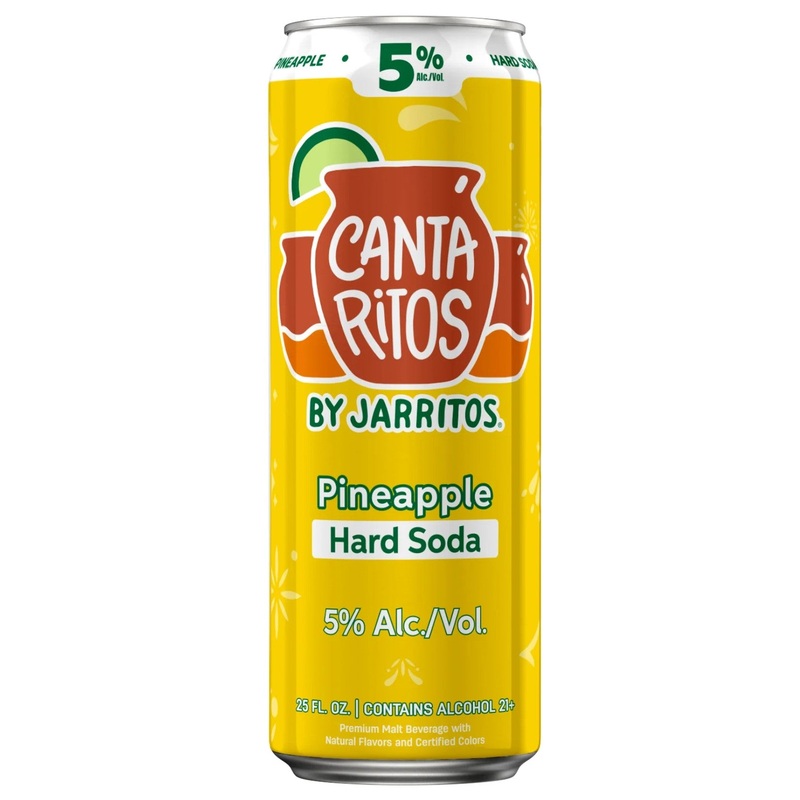 Cantaritos Hard Soda Pineapple 25oz