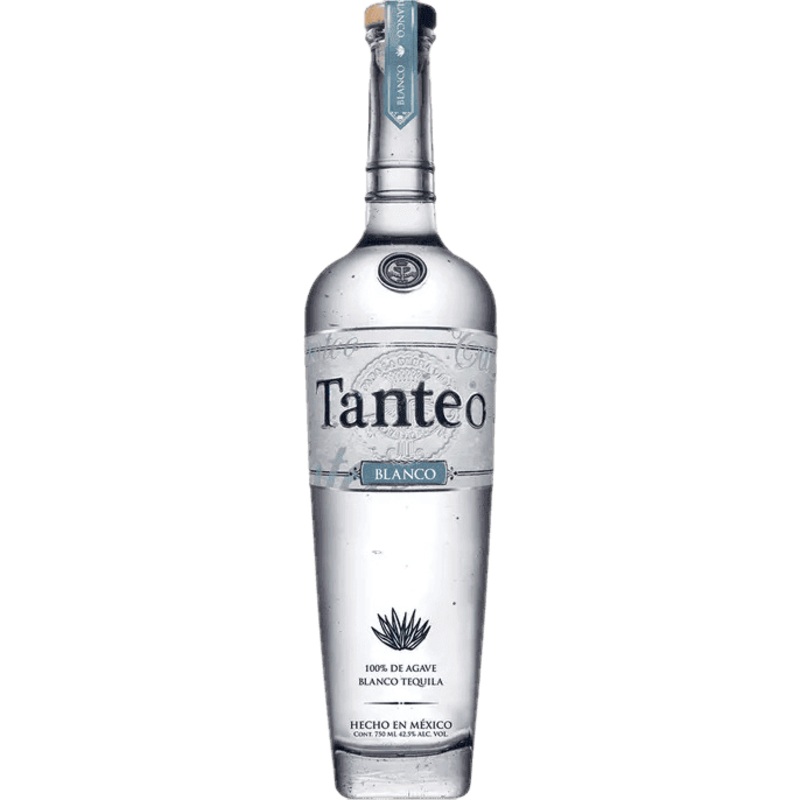 Tanteo Tequila Blanco Tequila 100% de Agave - 750ML
