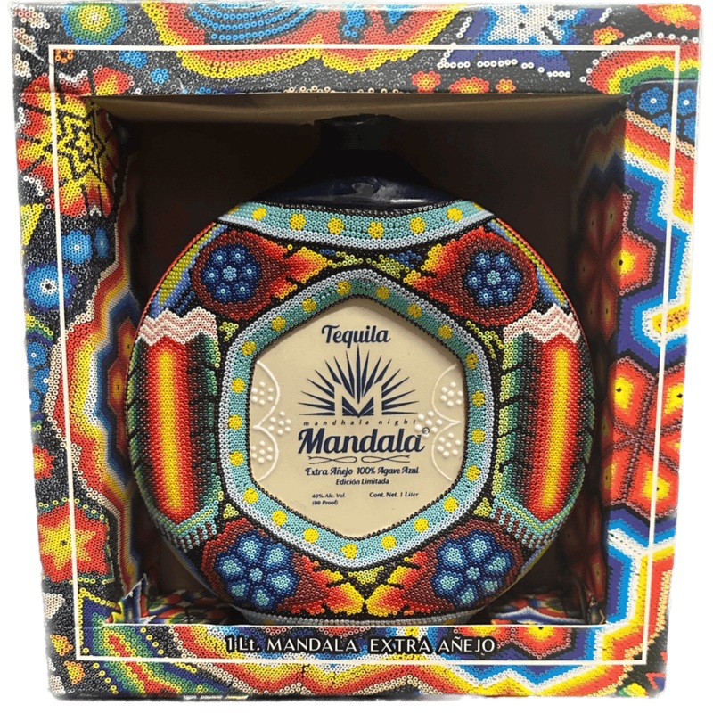 Tequila Mandala Extra Anejo Chaquira Art Limited Edition - 750ML