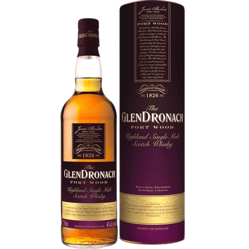 The GlenDronach Port Wood Highland Single Malt Scotch Whisky - 750ML