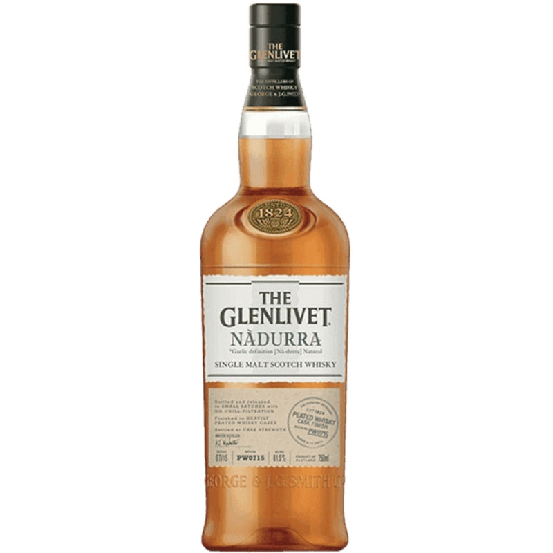 The Glenlivet Single Malt Scotch Nadurra Peated Whisky Cask Finish - 750ML