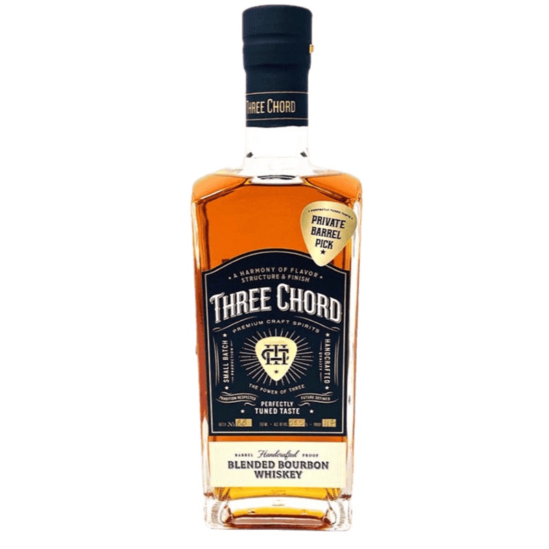 Three Chord Single Barrel Blended Bourbon Whiskey Honey Cask Finish 'San Diego Barrel Boys' Select - 750ML