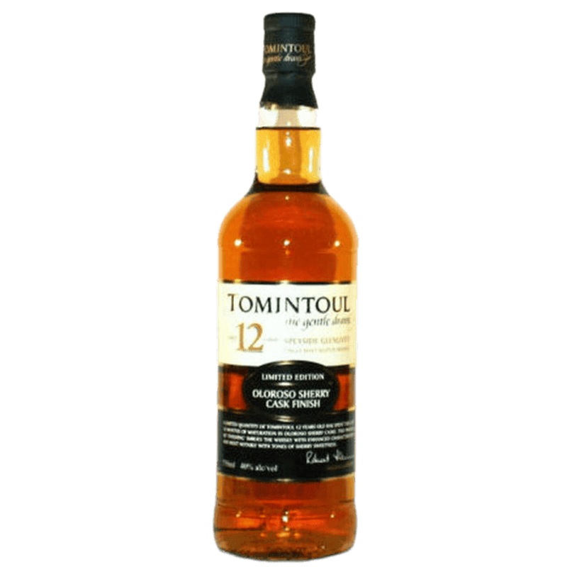 Tomintoul 12 Year Old Speyside Glenlivet Single Malt Scotch Whisky Oloroso Sherry Cask Finish Limited Edition - 750ML