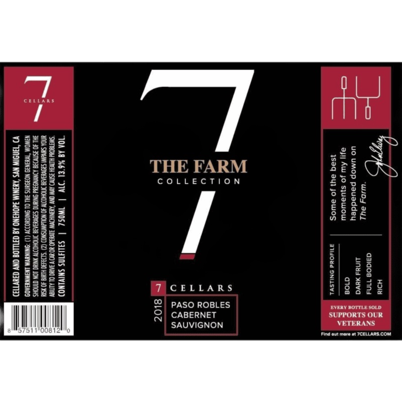 7Cellars The Farm Collection Paso Robles Cabernet Sauvignon - 750ML