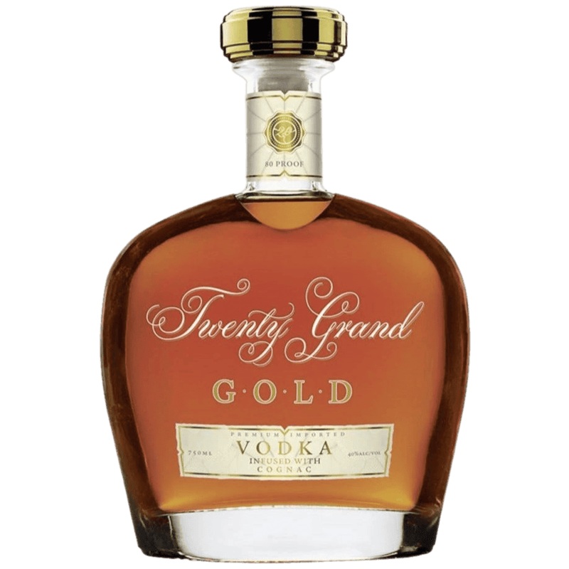 Twenty Grand GOLD VODKA Infused with Cognac - 750ML