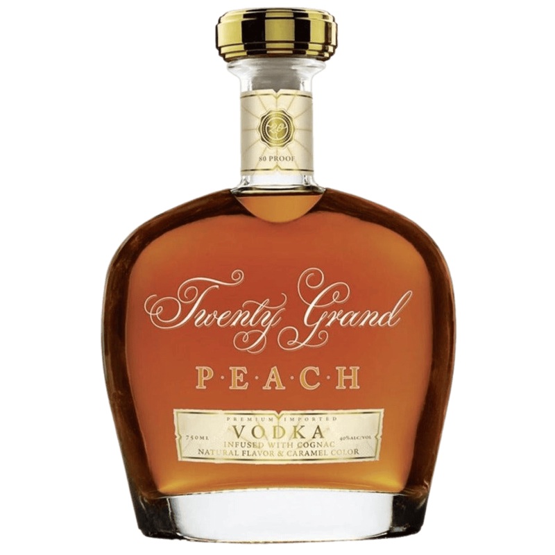 Twenty Grand PEACH VODKA Infused with Cognac - 750ML