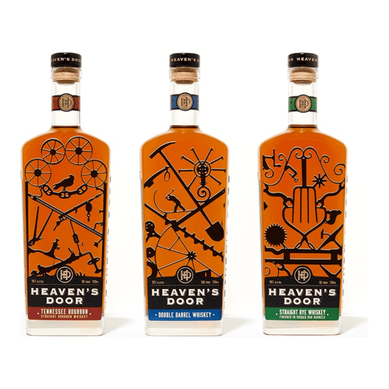 Bob Dylan's Heaven's Door Whiskey Set 3 Pack