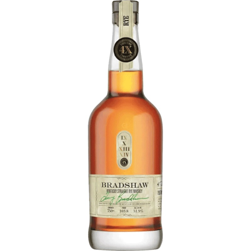 Bradshaw Bourbon Kentucky Straight Rye Whiskey 103.8 Proof