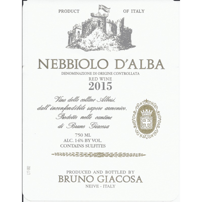 Bruno Giacosa Nebbiolo D'Alba Nebbiolo 750ml