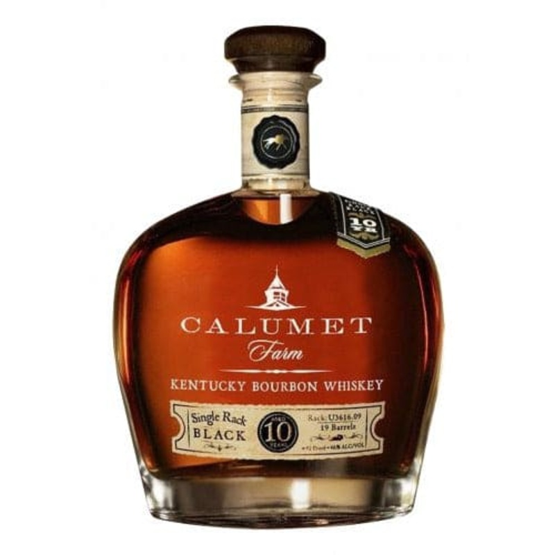 Calumet Farm 10 Year Old Single Rack Black Bourbon Whiskey