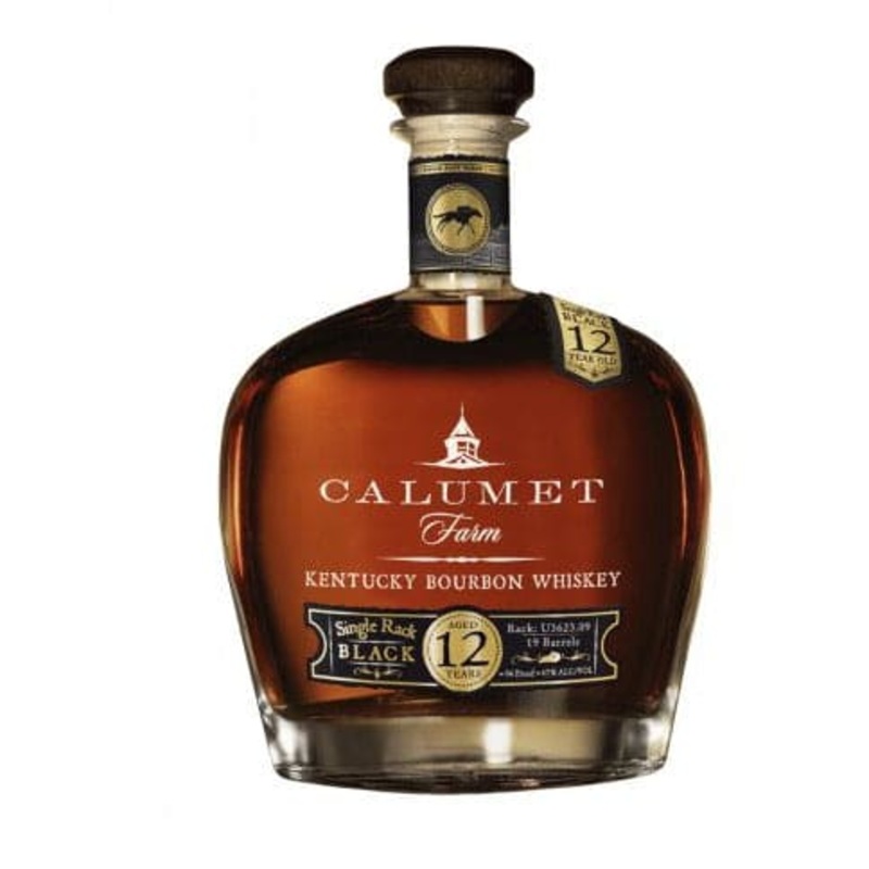 Calumet Farm 12 Year Old Single Rack Black Bourbon Whiskey