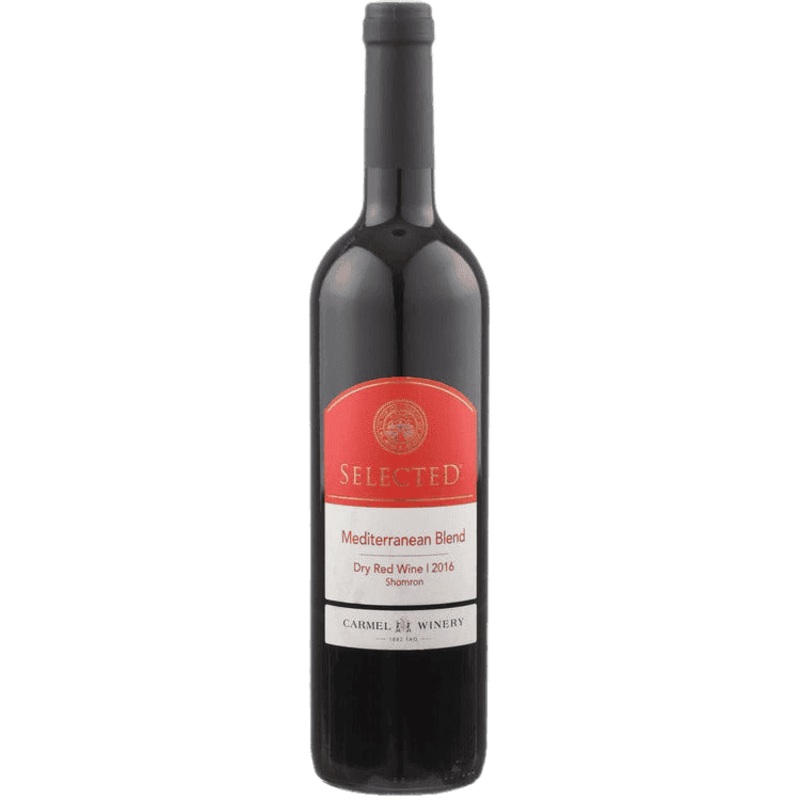 Carmel Winery Red Wine Mediterranean Blend Selected Shomron - 750ML