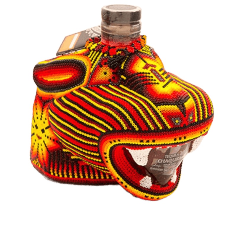 Chaquira Beaded Jaguar Anejo Tequila - 750ML
