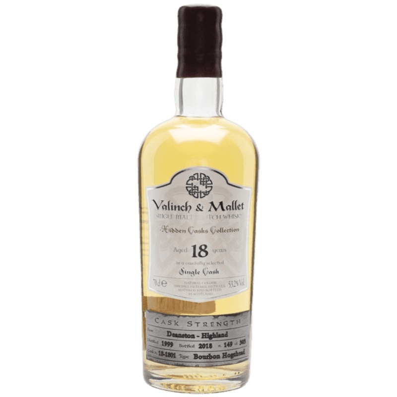 Valinch & Mallet Hidden Casks Collection 18 Years Old Deanston Single Cask Single Malt Scotch Whisky - 750ML