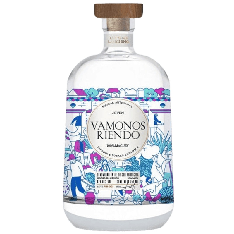 Vamonos Riendo Mezcal Ensamble Espadn & Tobal Joven Mezcal Artesanal 100% Maguey - 750ML