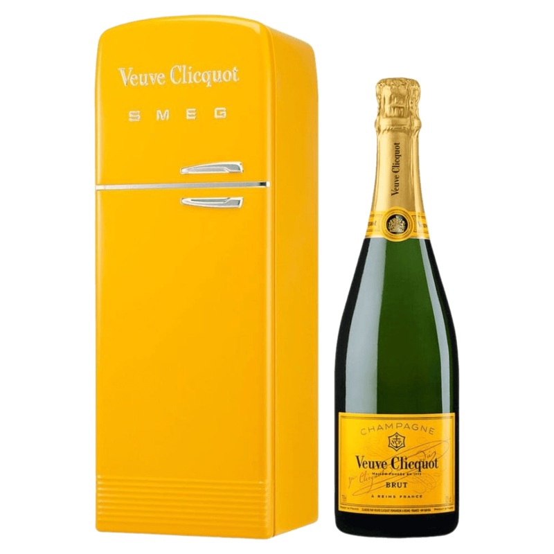 Veuve Clicquot Brut With Smeg Fridge Gift Box - 750ML