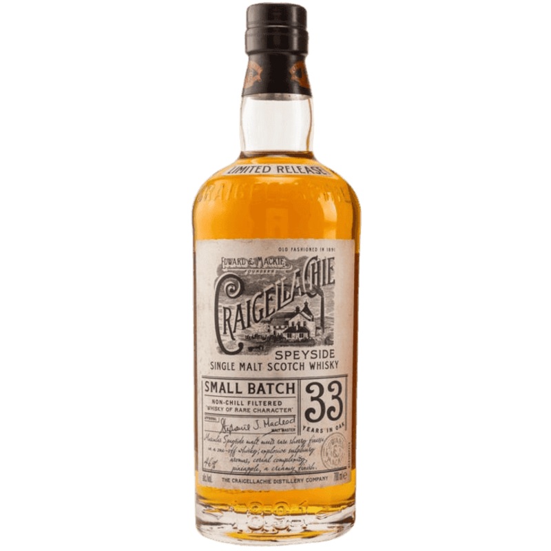 Craigellachie Single Malt Scotch Small Batch 33 Yr - 750ML