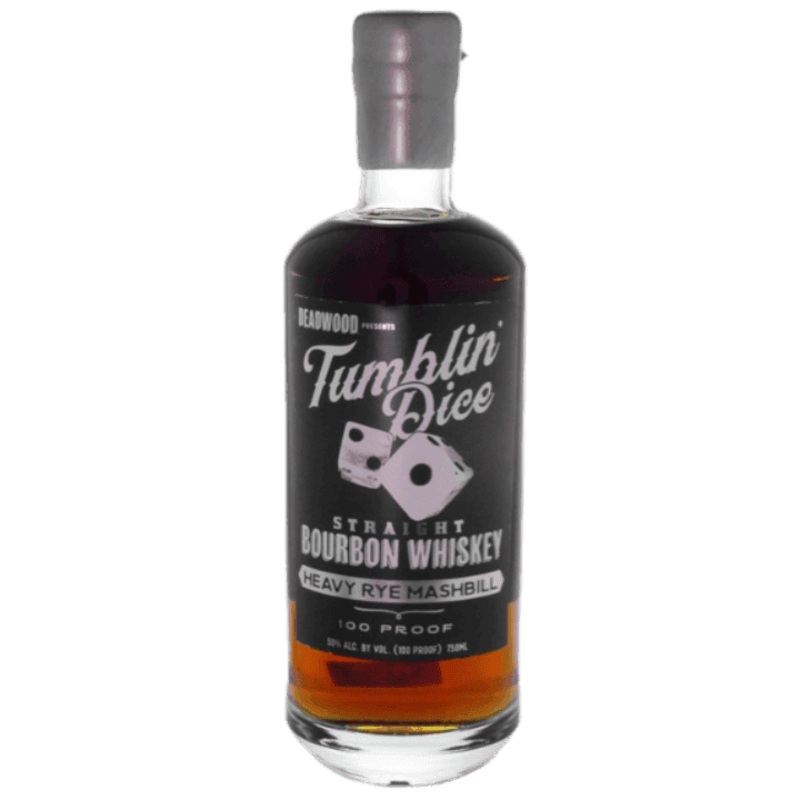 Deadwood Tumblin' Dice 3 Year Old Heavy Rye Mashbill Straight Bourbon Whiskey - 750ML