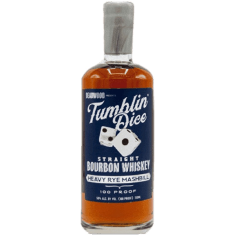 Deadwood Tumblin' Dice 4 Year Old Heavy Rye Mashbill Straight Bourbon Whiskey 116 Proof - 750ML
