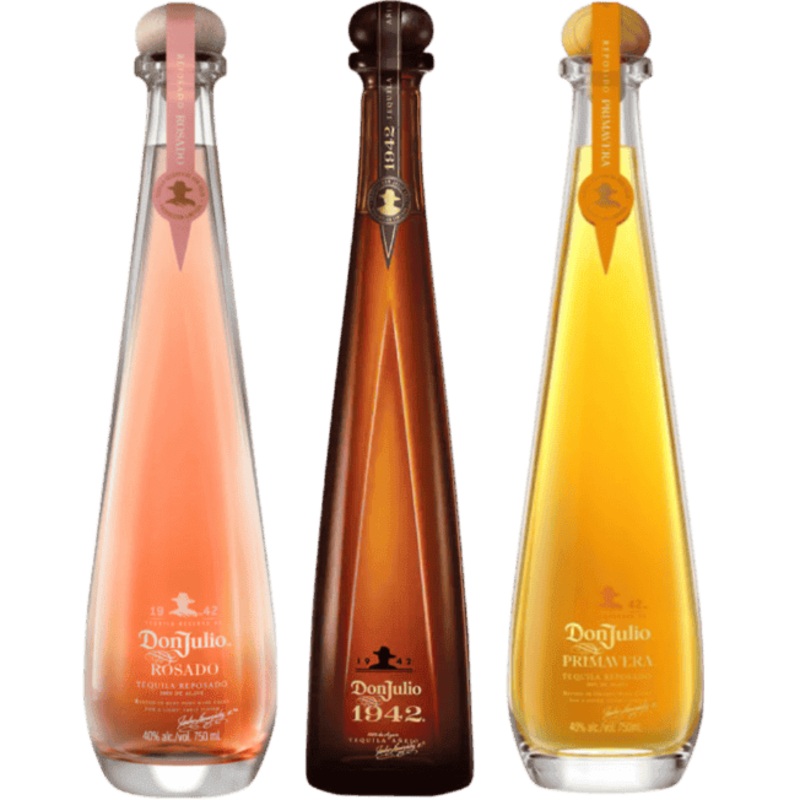 Don Julio 1942, Primavera & Rosado Tequila 3 Bottle Bundle - 750ML
