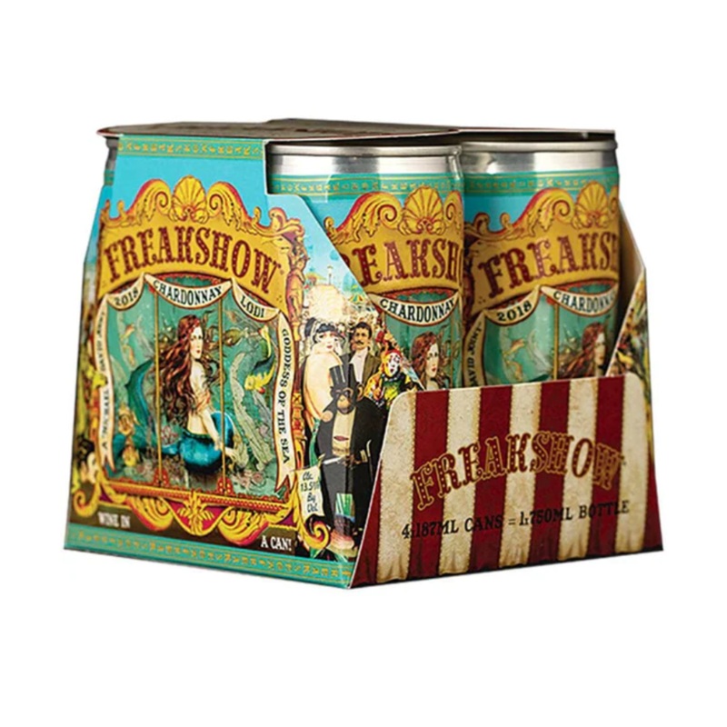 M David Freakshow Chardonnay Lodi 4pk Can 187ml