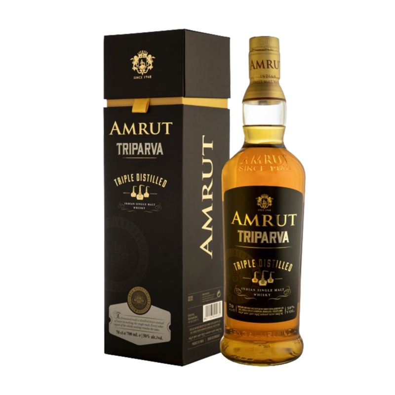 Amrut Triparva Triple Distilled Single Malt Whiskey 70CL