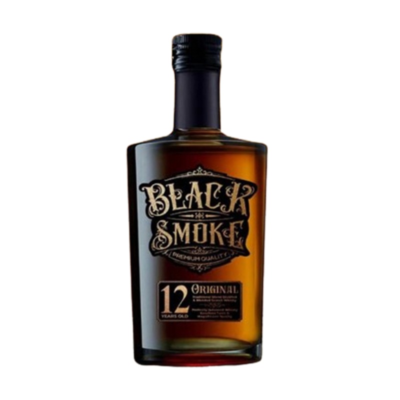 Black Smoke 12 Yo Whisky With Gbx 100 Cl