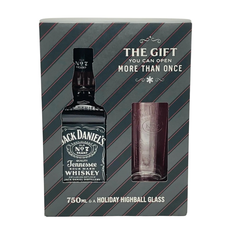 Jack Daniel's The Gift holiday highball glass gift set