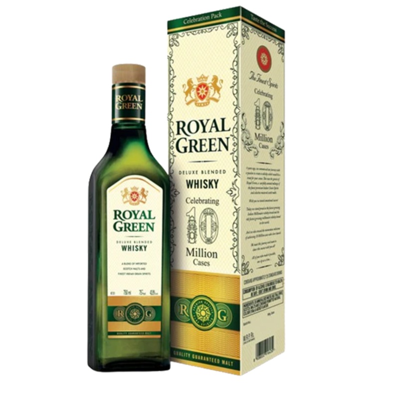 Royal Green Classic Blended Whisky 75CL