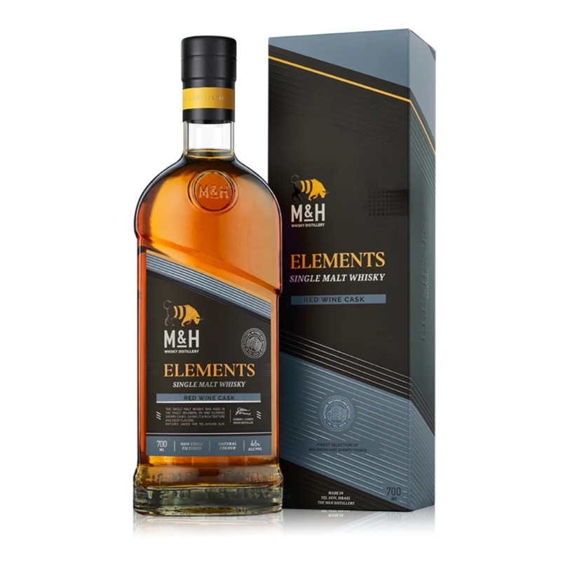 M&H Elements Wine Cask S-Malt 70Cl